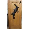 Image 1 : FRIEND OF DSCF: Custom Solid Wood Door with 3-D Bronze Kudu and DSC Emblem