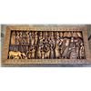 Image 1 : FRIEND OF DSCF: Vintage Hand Carved African Hardwood Bas-Relief Table