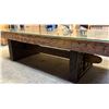 Image 2 : FRIEND OF DSCF: Vintage Hand Carved African Hardwood Bas-Relief Table