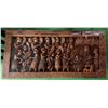 Image 1 : FRIEND OF DSCF: Vintage Hand Carved African Hardwood Bas-Relief Table