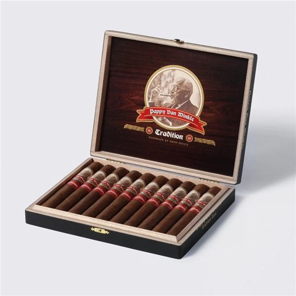 RUSSELL & MARY EDITH STACY: Pappy Van Winkle Barrel Fermented Cigars - Toro Size Box of 10
