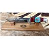 Image 1 : DAVID YELLOWHORSE: Custom DSC Foundation Global Care Fund Buck Knife by David Yellowho
