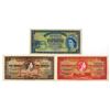 Image 1 : Bermuda. Bermuda Government, 1952 to 1957, Issued Banknote Trio.