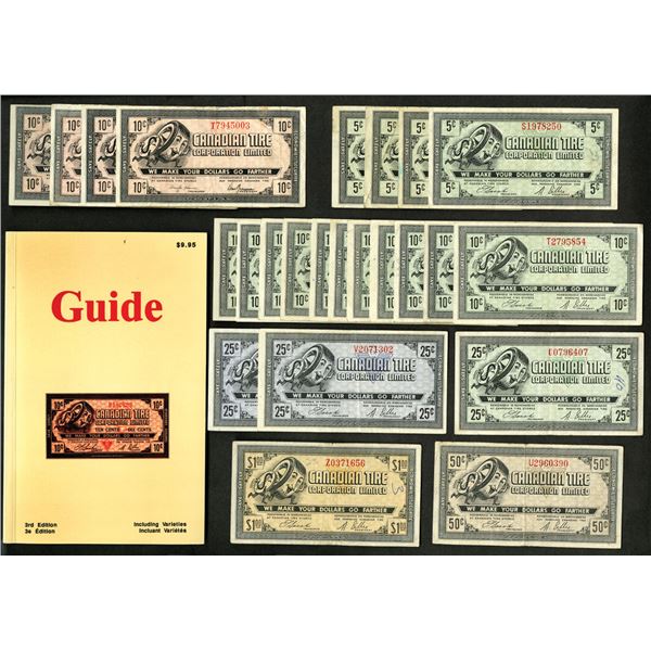 Canada and New York. Canadian Tire Corp. Ltd. Cash bonus coupons & Sattler-Scrip. 1960s-80s. Plus Ca