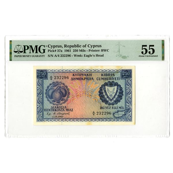 Cyprus/ Republic of Cyprus, 1961 Issued Banknote