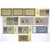 Image 1 : German Assortment of Issued Banknotes, 1910 to 1923.