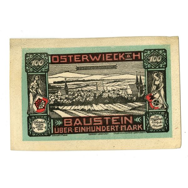 Germany. Osterwieck am Harz, 1922, Leather Notgeld.