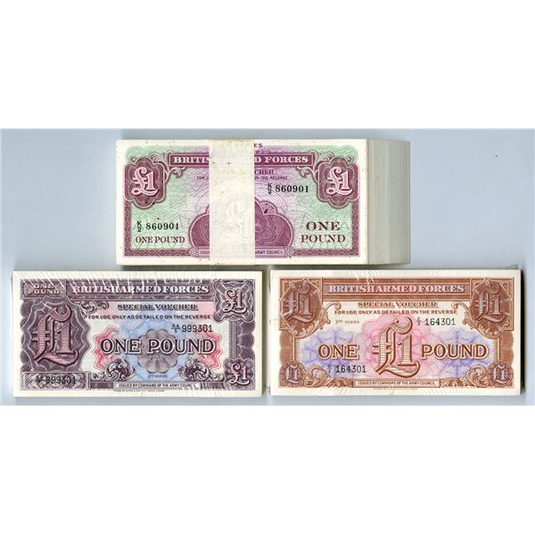 Great Britian. British Armed Forces Special Voucher, ND (1948) to ND (1962),Issued Banknote Assortme