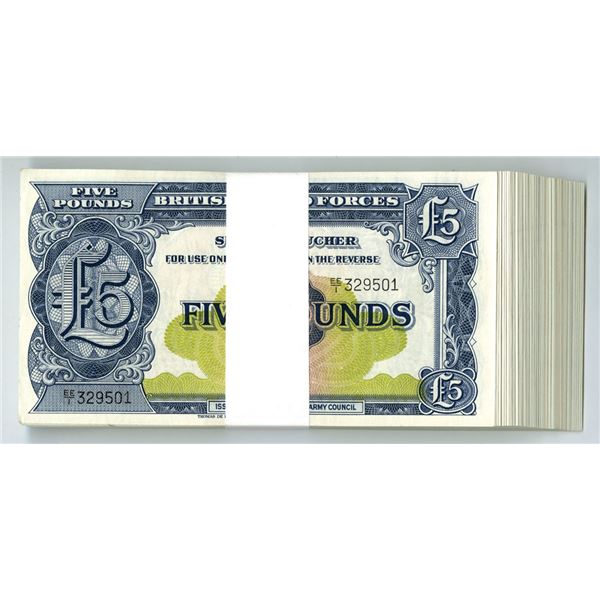 Great Britian. British Armed Forces Special Voucher, ND (1948), Sequential Issued Banknote Assortmen