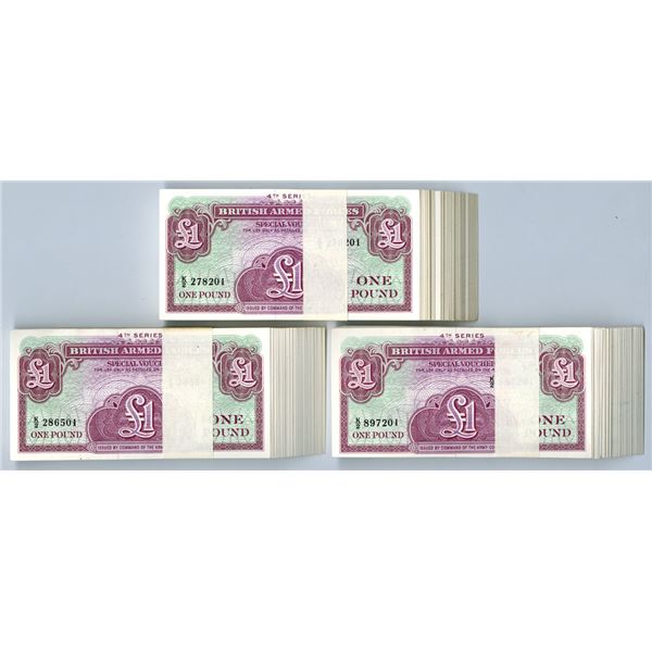 Great Britian. British Armed Forces Special Voucher, ND (1962), Issued Banknote Assortment.