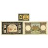 Image 2 : Morocco. State Bank of Morocco, 1944 to 1945, Issued Banknote Trio.