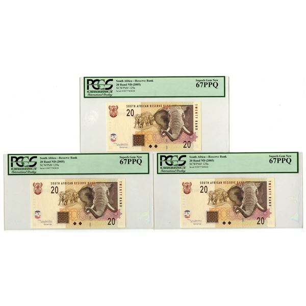 South Africa. South African Reserve Bank, ND (2005), Issued Banknote Trio.