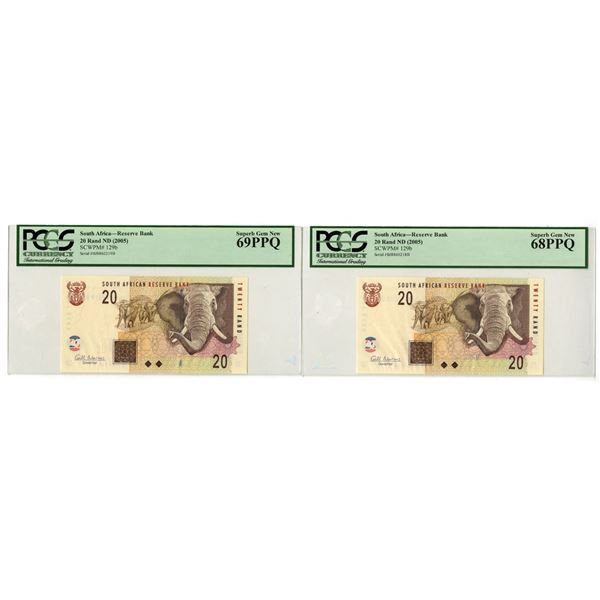 South Africa. South African Reserve Bank, ND (2005), Sequential Issued Banknote Pair.