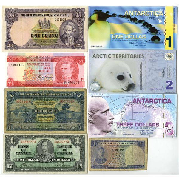 Antarctic & British Colonial Commonwealth Banknotes, 1939 to 2011.