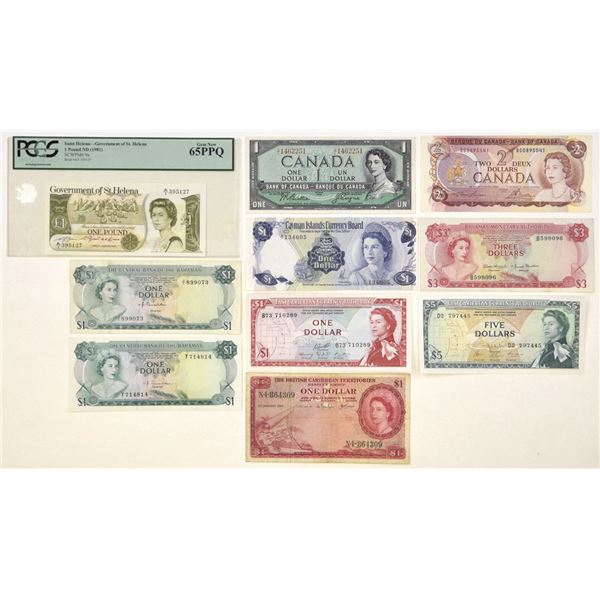 British Caribbean & Commonwealth Banknotes, 1954 to ND (1981).