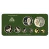 Image 1 : Guyana. Guyana Proof Set by the Franklin Mint, 1976, Eight Coin Proof Set $10 Sterling Silver and $5