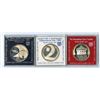 Image 1 : Israel. Independence Day & United Jerusalem .850 Silver Proof Coin Trio, 1987 to 1988