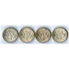 Image 2 : U.S., Kennedy Silver Half Dollars, 1964, 90% Quartet.