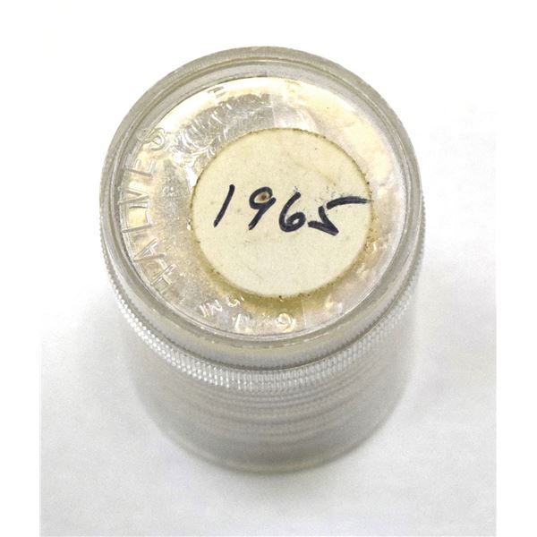 U.S., Kennedy Half Dollar, 1965 to 1967, Uncirculated 40% Silver Coin Roll of 20 Coins