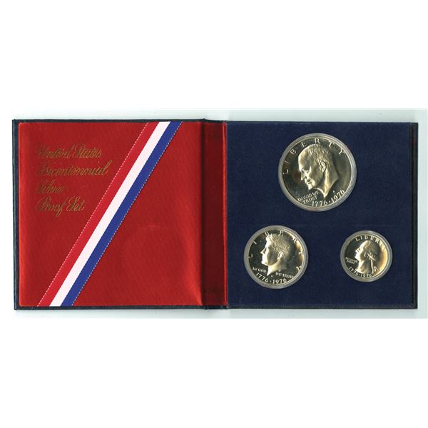 U.S., Bicentennial Silver Proof Set, 1776 to 1976, Original Packaging.