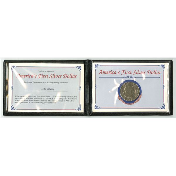 U.S. & Spain. “America’s First Silver Dollar”, 1791, Spanish Colonial Sil