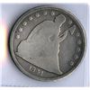 Image 2 : U.S., Seated Liberty, 1841, Silver 1 Dollar Coin, AG to Good Condition.