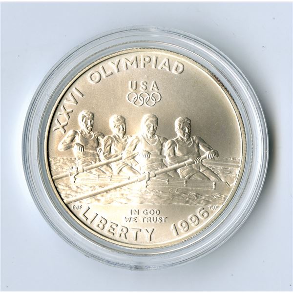 GA. Team USA Olympics, 1996-D, $1 Silver Commemorative Coin - Rowing