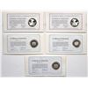 Image 2 : United Nations & U.S. Commemorative Sterling Silver First Day Cover Medal Quintet, 1976 to 1978