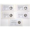 Image 2 : United Nations Sterling Silver Proof Commemorative Medal First Day Cover Medal Quintet, 1976 to 1977