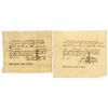Image 1 : CT. Connecticut Pay-Table Office, 1782 Tax Warrant Pair