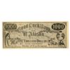 Image 1 : AK and CT. Good luck Bank of Alaska, ND (ca.1890 to 1900), Gold Rush Advertising Note.