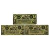 Image 1 : SC. Merchants' Bank of South Carolina, 1857, Issued Obsolete Banknote Trio.