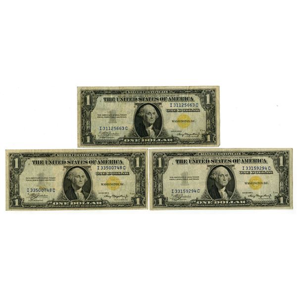 U.S. Silver Certificate, $1, Series of 1935A, Fr.#2306, North Africa  - WWII Emergency Issue Trio.
