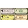 Image 1 : ND. Self Liquidating Tax Cert., 1933, Lot of 4 Specimen or Remainder Depression Scrip