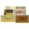 Image 2 : Depression Era Scrip and Token Assortment, 1932 to 1941 including Note Printed on Thin Piece of Wood