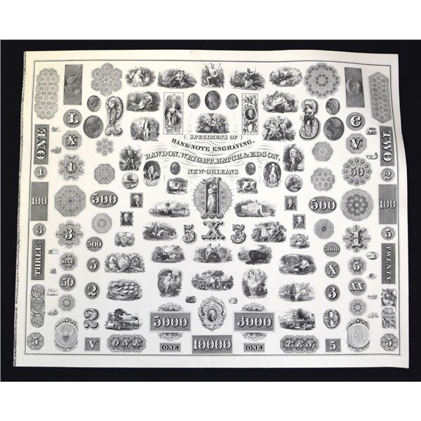 LA. Rawdon, Wright, Hatch & Edson, ND (Engraved in the 1850s to 1860s, Reprinted ca. 1950-60s), Larg