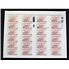 Image 1 : U.S. & Canada. DuraNote Uncut Sheet of 24 Polymer Banknotes, ND (ca. 1989 to 1994)
