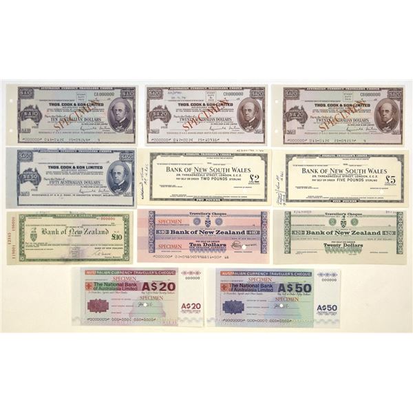 Oceania Specimen Check Assortment, ND (ca.1950s to 1980s).