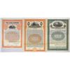Image 1 : Cuba. Cuban Specimen Railroad Bond Trio, 1902 to 1925.