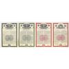 Image 1 : Cuba . Republica de Cuba, 1949 to 1954, Specimen Coupon Bond Quartet.