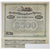 Image 1 : IL. Central Illinois Loan Agency - Real Estate Bond, 1875, I/U, 10% Coupon Bond.