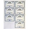 Image 1 : NY. Republic Corporation., ND (1930-1940s), Uncut Sheet of 7 Unmarked Specimen Stock Certificates.