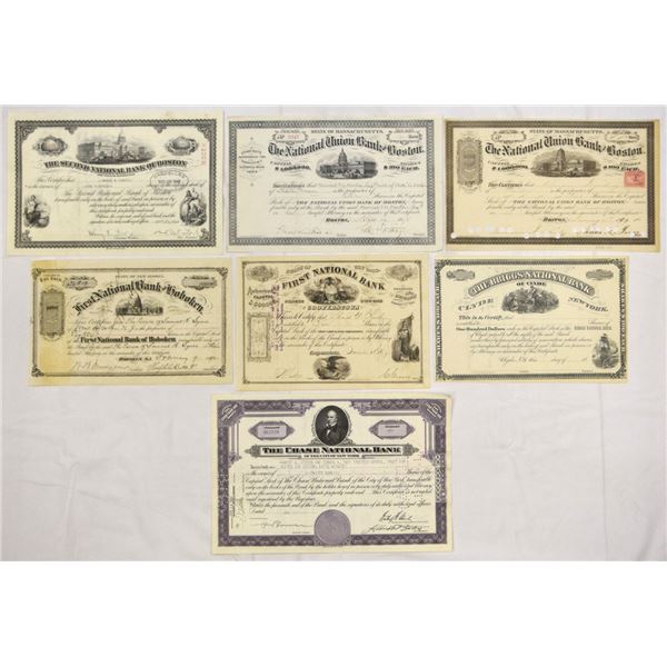 National Banks of America, 1867 to 1943, Stock Assortment.