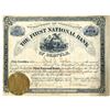 Image 1 : Washington Territory. First National Bank of Seattle, 1884 I/C Stock Certificate