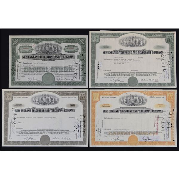 NY. New England Telephone & Telegraph Co., 1942 to 1964, I/C Stock Quartet.