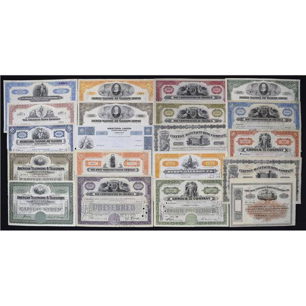 Telegraph, Telephone & Industrial Manufacturing Share Certificate Collection