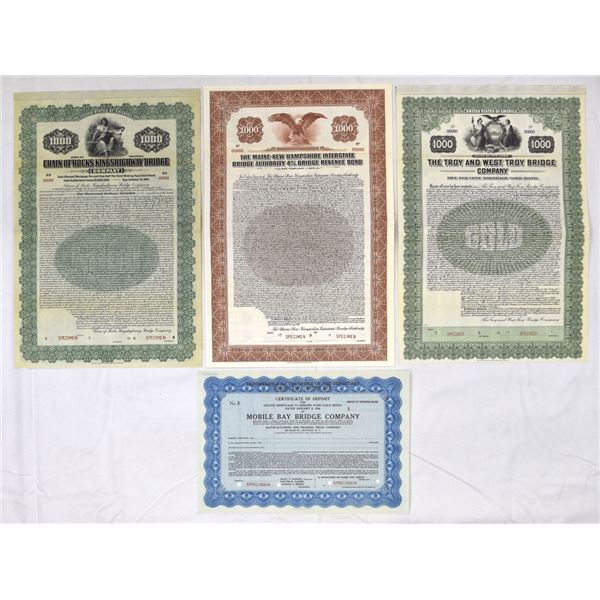 Delaware, Maine, New Hampshire, New York and Alabama, ca.1914 to 1939, Collection of Bridge Company 