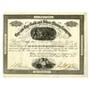Image 1 : Arizona Territory. Bye and Bye Gold and Silver Mining Co., 1881, I/U Stock Certificate.