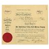 Image 1 : AZ. New York-Grass Valley Gold Mining Co., 1903, I/U Stock Certificate.