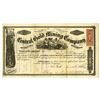 Image 1 : Colorado Territory. Central Gold Mining Co., 1864, I/U Stock Certificate.
